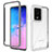 Coque Rebord Contour Silicone et Vitre Transparente Housse Etui 360 Degres ZJ1 pour Samsung Galaxy S20 Ultra Blanc