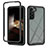 Coque Rebord Contour Silicone et Vitre Transparente Housse Etui 360 Degres ZJ1 pour Samsung Galaxy S24 5G Noir