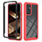 Coque Rebord Contour Silicone et Vitre Transparente Housse Etui 360 Degres ZJ2 pour Samsung Galaxy A15 4G Rouge