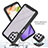 Coque Rebord Contour Silicone et Vitre Transparente Housse Etui 360 Degres ZJ2 pour Samsung Galaxy A22 4G Petit