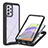 Coque Rebord Contour Silicone et Vitre Transparente Housse Etui 360 Degres ZJ2 pour Samsung Galaxy A52 5G Noir