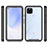 Coque Rebord Contour Silicone et Vitre Transparente Housse Etui 360 Degres ZJ3 pour Google Pixel 4a 5G Petit