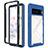 Coque Rebord Contour Silicone et Vitre Transparente Housse Etui 360 Degres ZJ3 pour Google Pixel 7 5G Bleu