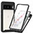 Coque Rebord Contour Silicone et Vitre Transparente Housse Etui 360 Degres ZJ3 pour Google Pixel 7a 5G Noir