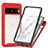 Coque Rebord Contour Silicone et Vitre Transparente Housse Etui 360 Degres ZJ3 pour Google Pixel 7a 5G Rouge