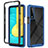 Coque Rebord Contour Silicone et Vitre Transparente Housse Etui 360 Degres ZJ3 pour LG Stylo 7 Bleu