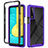 Coque Rebord Contour Silicone et Vitre Transparente Housse Etui 360 Degres ZJ3 pour LG Stylo 7 Violet