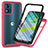 Coque Rebord Contour Silicone et Vitre Transparente Housse Etui 360 Degres ZJ3 pour Motorola Moto E13 Petit