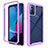 Coque Rebord Contour Silicone et Vitre Transparente Housse Etui 360 Degres ZJ3 pour Motorola Moto G Play Gen 2 Petit