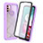 Coque Rebord Contour Silicone et Vitre Transparente Housse Etui 360 Degres ZJ3 pour Motorola Moto G10 Petit