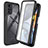 Coque Rebord Contour Silicone et Vitre Transparente Housse Etui 360 Degres ZJ3 pour Motorola Moto G22 Noir