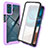 Coque Rebord Contour Silicone et Vitre Transparente Housse Etui 360 Degres ZJ3 pour Motorola Moto G42 Violet