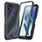 Coque Rebord Contour Silicone et Vitre Transparente Housse Etui 360 Degres ZJ3 pour Motorola Moto G50 5G Noir