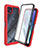 Coque Rebord Contour Silicone et Vitre Transparente Housse Etui 360 Degres ZJ3 pour Motorola Moto G50 5G Rouge