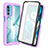 Coque Rebord Contour Silicone et Vitre Transparente Housse Etui 360 Degres ZJ3 pour Motorola MOTO G52 Violet