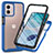 Coque Rebord Contour Silicone et Vitre Transparente Housse Etui 360 Degres ZJ3 pour Motorola Moto G53 5G Bleu