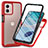 Coque Rebord Contour Silicone et Vitre Transparente Housse Etui 360 Degres ZJ3 pour Motorola Moto G53j 5G Rouge