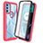 Coque Rebord Contour Silicone et Vitre Transparente Housse Etui 360 Degres ZJ3 pour Motorola Moto G71 5G Petit