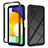 Coque Rebord Contour Silicone et Vitre Transparente Housse Etui 360 Degres ZJ3 pour Samsung Galaxy A22 5G Noir