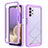 Coque Rebord Contour Silicone et Vitre Transparente Housse Etui 360 Degres ZJ3 pour Samsung Galaxy A32 5G Petit