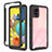 Coque Rebord Contour Silicone et Vitre Transparente Housse Etui 360 Degres ZJ3 pour Samsung Galaxy A51 5G Noir