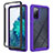 Coque Rebord Contour Silicone et Vitre Transparente Housse Etui 360 Degres ZJ3 pour Samsung Galaxy S20 FE 4G Violet Clair
