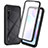 Coque Rebord Contour Silicone et Vitre Transparente Housse Etui 360 Degres ZJ3 pour Xiaomi Redmi 9A Noir