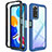 Coque Rebord Contour Silicone et Vitre Transparente Housse Etui 360 Degres ZJ3 pour Xiaomi Redmi Note 11 4G (2022) Bleu