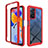 Coque Rebord Contour Silicone et Vitre Transparente Housse Etui 360 Degres ZJ3 pour Xiaomi Redmi Note 11 Pro 4G Rouge