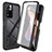 Coque Rebord Contour Silicone et Vitre Transparente Housse Etui 360 Degres ZJ3 pour Xiaomi Redmi Note 11 Pro+ Plus 5G Noir