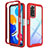 Coque Rebord Contour Silicone et Vitre Transparente Housse Etui 360 Degres ZJ3 pour Xiaomi Redmi Note 11S 4G Rouge