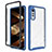 Coque Rebord Contour Silicone et Vitre Transparente Housse Etui 360 Degres ZJ4 pour LG Velvet 5G Bleu