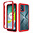 Coque Rebord Contour Silicone et Vitre Transparente Housse Etui 360 Degres ZJ4 pour Motorola Moto E13 Petit