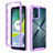 Coque Rebord Contour Silicone et Vitre Transparente Housse Etui 360 Degres ZJ4 pour Motorola Moto E13 Violet