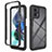 Coque Rebord Contour Silicone et Vitre Transparente Housse Etui 360 Degres ZJ4 pour Motorola Moto G23 Noir