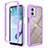 Coque Rebord Contour Silicone et Vitre Transparente Housse Etui 360 Degres ZJ4 pour Motorola Moto G53 5G Petit