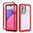 Coque Rebord Contour Silicone et Vitre Transparente Housse Etui 360 Degres ZJ4 pour Samsung Galaxy A33 5G Rouge