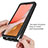 Coque Rebord Contour Silicone et Vitre Transparente Housse Etui 360 Degres ZJ4 pour Samsung Galaxy A72 4G Petit