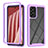 Coque Rebord Contour Silicone et Vitre Transparente Housse Etui 360 Degres ZJ4 pour Samsung Galaxy A73 5G Violet Clair