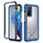 Coque Rebord Contour Silicone et Vitre Transparente Housse Etui 360 Degres ZJ4 pour Xiaomi Mi 10T 5G Bleu