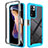 Coque Rebord Contour Silicone et Vitre Transparente Housse Etui 360 Degres ZJ4 pour Xiaomi Mi 11i 5G (2022) Bleu Ciel