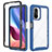 Coque Rebord Contour Silicone et Vitre Transparente Housse Etui 360 Degres ZJ4 pour Xiaomi Mi 11X 5G Bleu