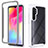 Coque Rebord Contour Silicone et Vitre Transparente Housse Etui 360 Degres ZJ4 pour Xiaomi Mi Note 10 Lite Blanc