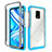 Coque Rebord Contour Silicone et Vitre Transparente Housse Etui 360 Degres ZJ4 pour Xiaomi Poco M2 Pro Petit