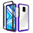 Coque Rebord Contour Silicone et Vitre Transparente Housse Etui 360 Degres ZJ4 pour Xiaomi Poco M2 Pro Violet