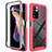 Coque Rebord Contour Silicone et Vitre Transparente Housse Etui 360 Degres ZJ4 pour Xiaomi Poco X4 NFC Rose Rouge