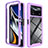 Coque Rebord Contour Silicone et Vitre Transparente Housse Etui 360 Degres ZJ4 pour Xiaomi Poco X4 Pro 5G Violet Clair