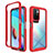 Coque Rebord Contour Silicone et Vitre Transparente Housse Etui 360 Degres ZJ4 pour Xiaomi Redmi 10 4G Rouge