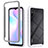 Coque Rebord Contour Silicone et Vitre Transparente Housse Etui 360 Degres ZJ4 pour Xiaomi Redmi 9A Blanc