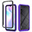 Coque Rebord Contour Silicone et Vitre Transparente Housse Etui 360 Degres ZJ4 pour Xiaomi Redmi 9AT Violet